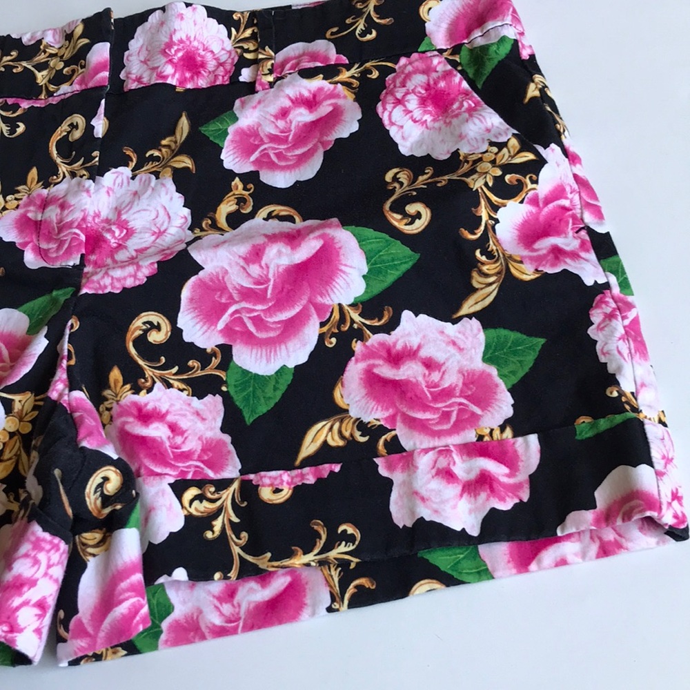 7th Avenue New York & Company floral shorts Sz 16 - Picture 2 of 8